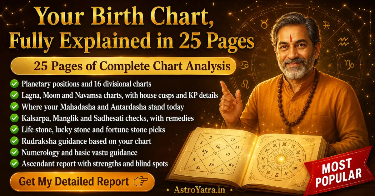 Your Complete Vedic Chart Report - Vedic Astrology Report Sample